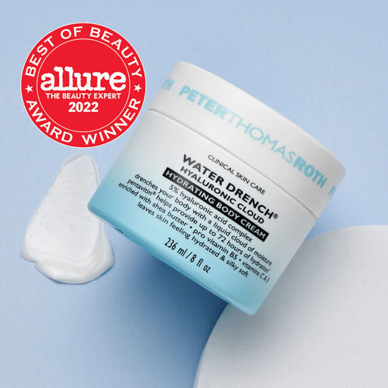 Peter Thomas Roth Water Drench Hyaluronic Cloud Hydrating Body Cream 8 Fl Oz 3 Peter Thomas Roth Water Drench Hyaluronic Cloud Hydrating Body Cream 8 Fl Oz - Image 3